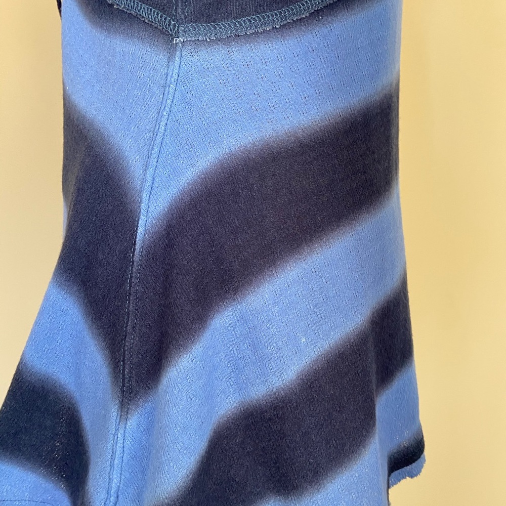Free People Navy Striped Tie Front Tank - Picture 5 of 7